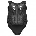 Pellor Cycling Skiing Riding Skateboarding Chest Back Spine Protector Vest Anti-fall Gear Motorcycle Jacket Motocross Body Guard Vest (Black, S: for Height：1.1-1.3m/3.6-4.3ft)